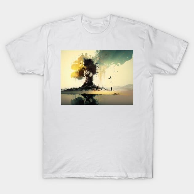 Nature Scene T-Shirt by Walter WhatsHisFace